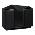 Hoffmaster 5" x 6.25" x 4.25" Black Napkins Bar Caddy BSK2113